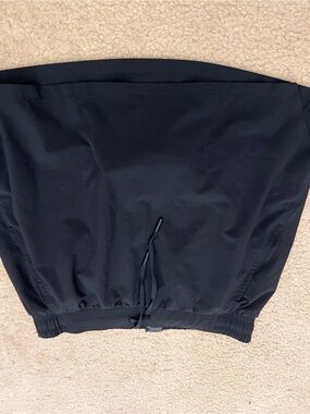 Womens Black Drawstring Waist skort